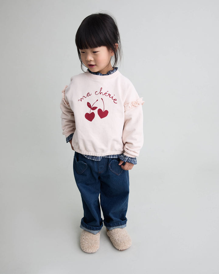 172 CHÉRIE SWEATSHIRT - CREAM PINK