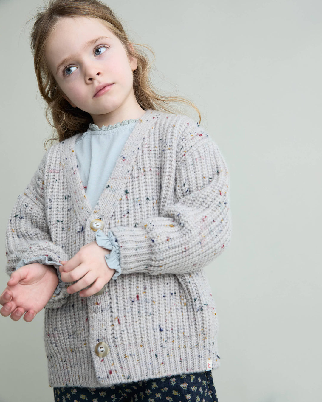 272 BOTONATO CARDIGAN - PEARL GREY