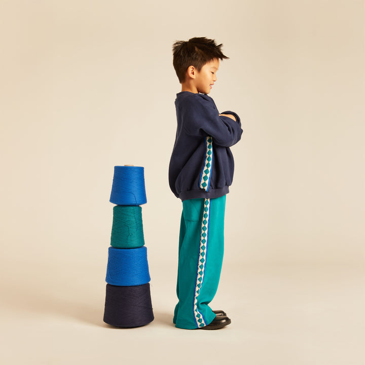 MMT NICO MIDNIGHT BLUE NICO SWEATSHIRT OCERSIZE BALLOON FIT