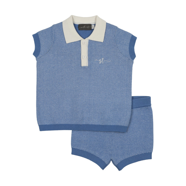 ST1964 LOUIS BABY SET - MEDIUM BLUE