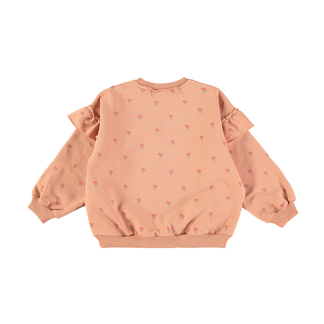SWEATSHIRT - POPPIES APRICOT