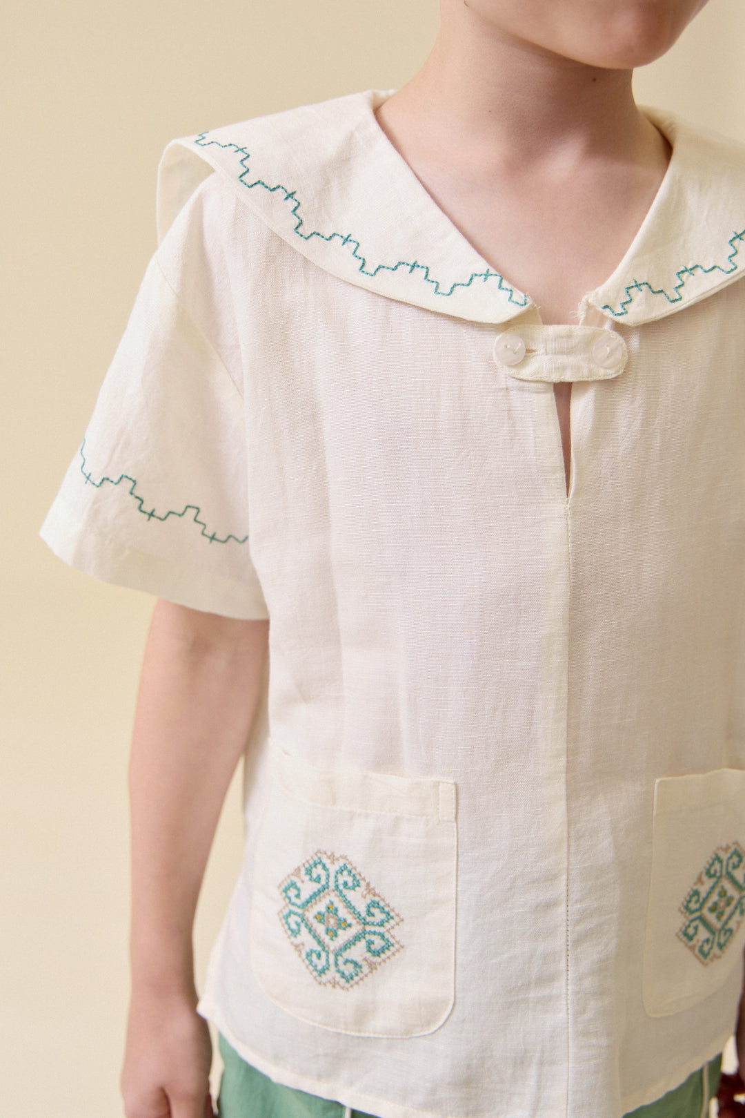 Sailor Shirt in Antique White