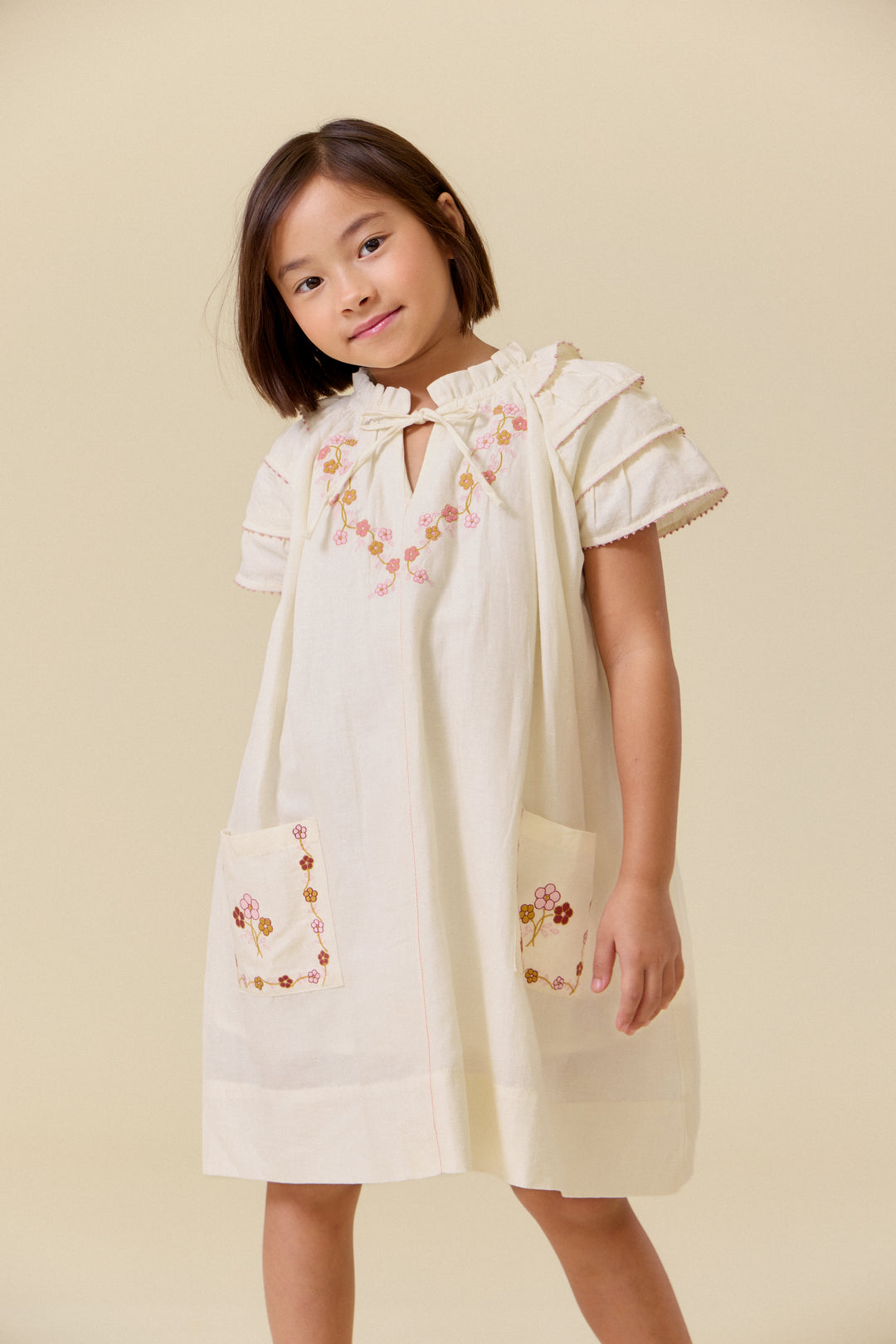 Linnea Dress in Antique White