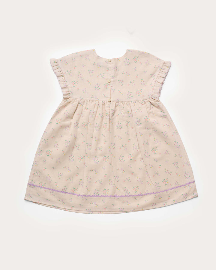 LILA DRESS-PAINTED BOUQUET