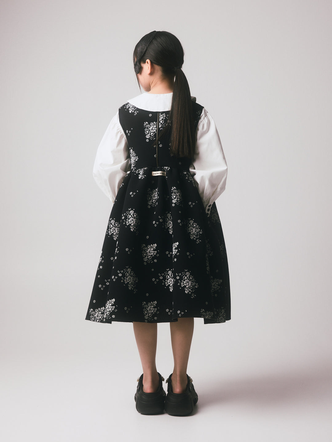 K028B 190-3016 Rosa Dress - Black & White