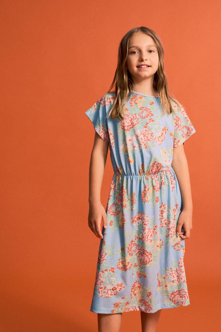 26101311 (Vintage Flowers Dress Blue)