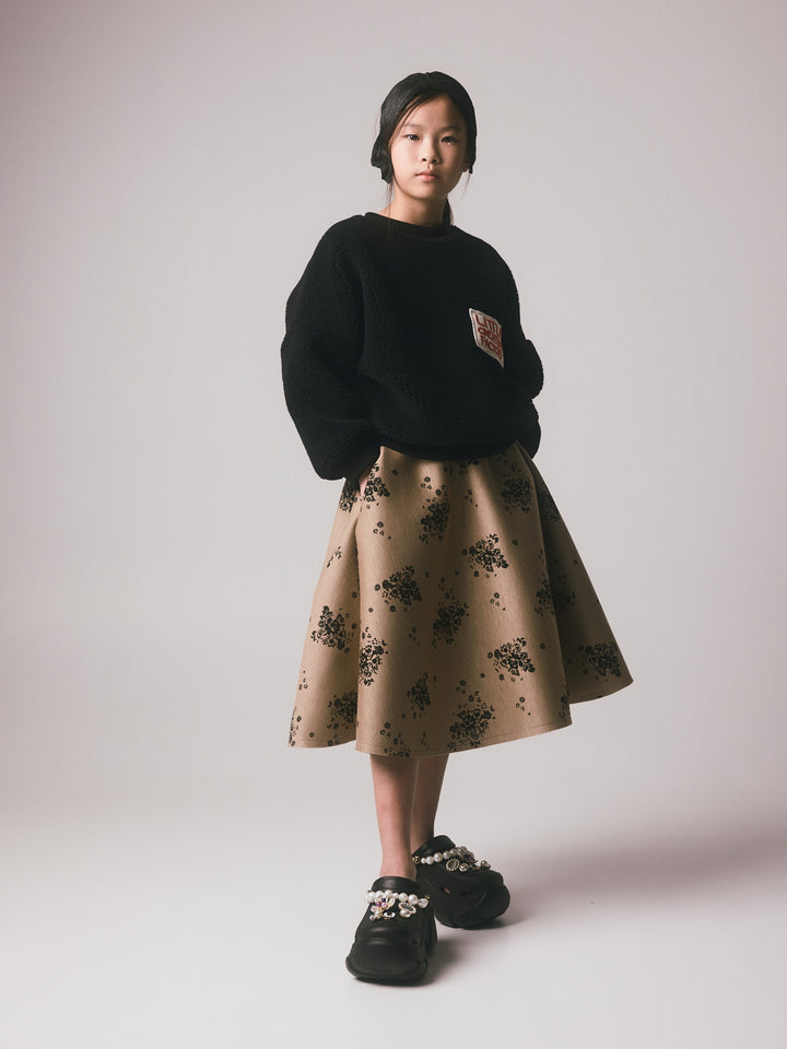 K065A 190-8049 Rosa Skirt - Camel & Black