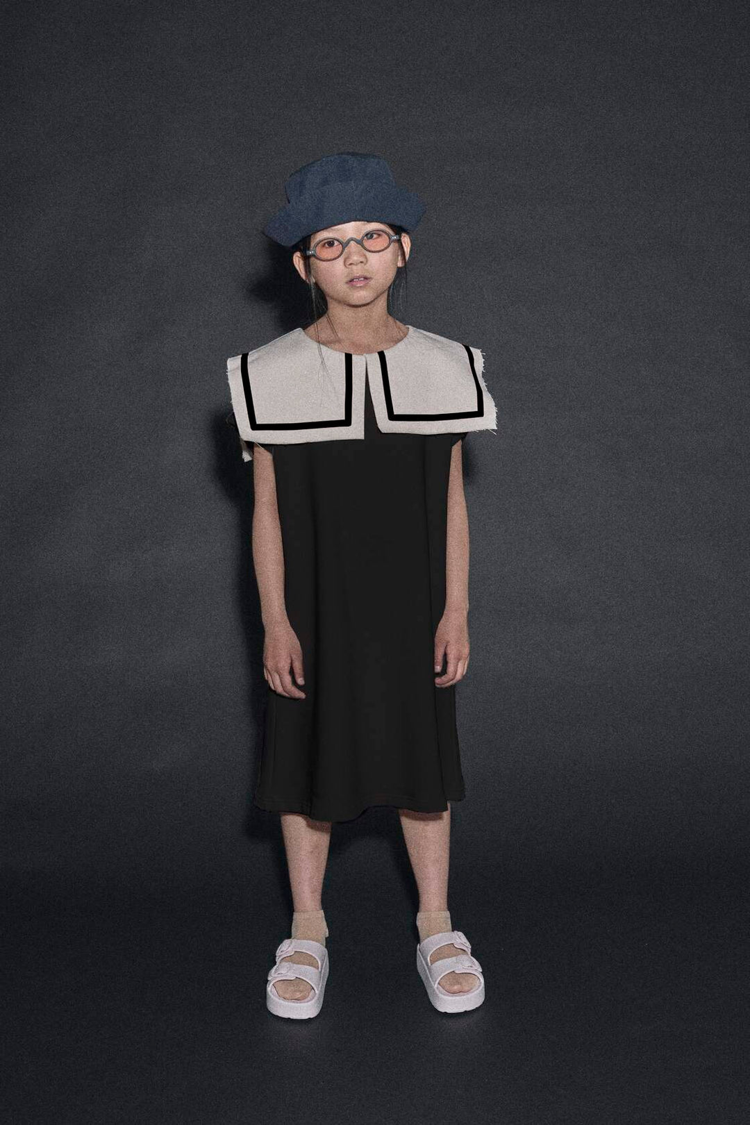 ODISSEY SWEAT DRESS-Black