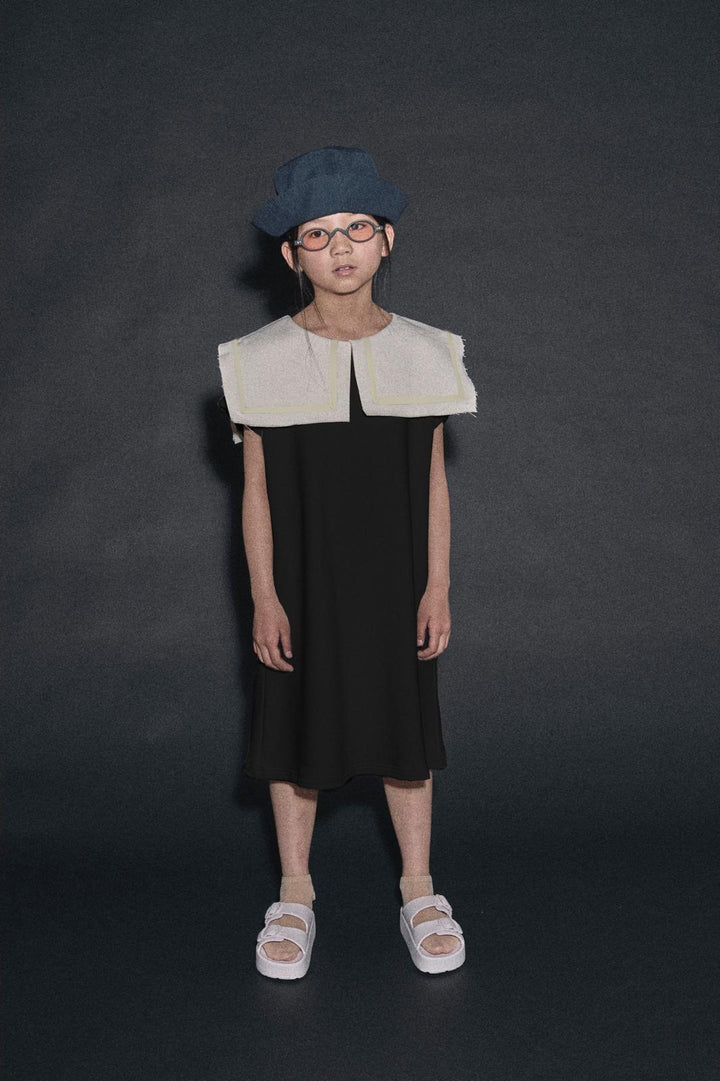 ODISSEY SWEAT DRESS-Black