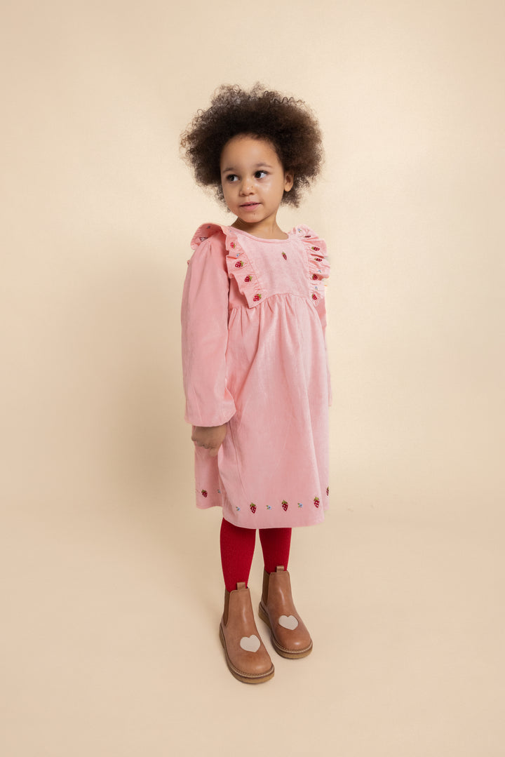 F11047-Belle Dress-Warm Pink