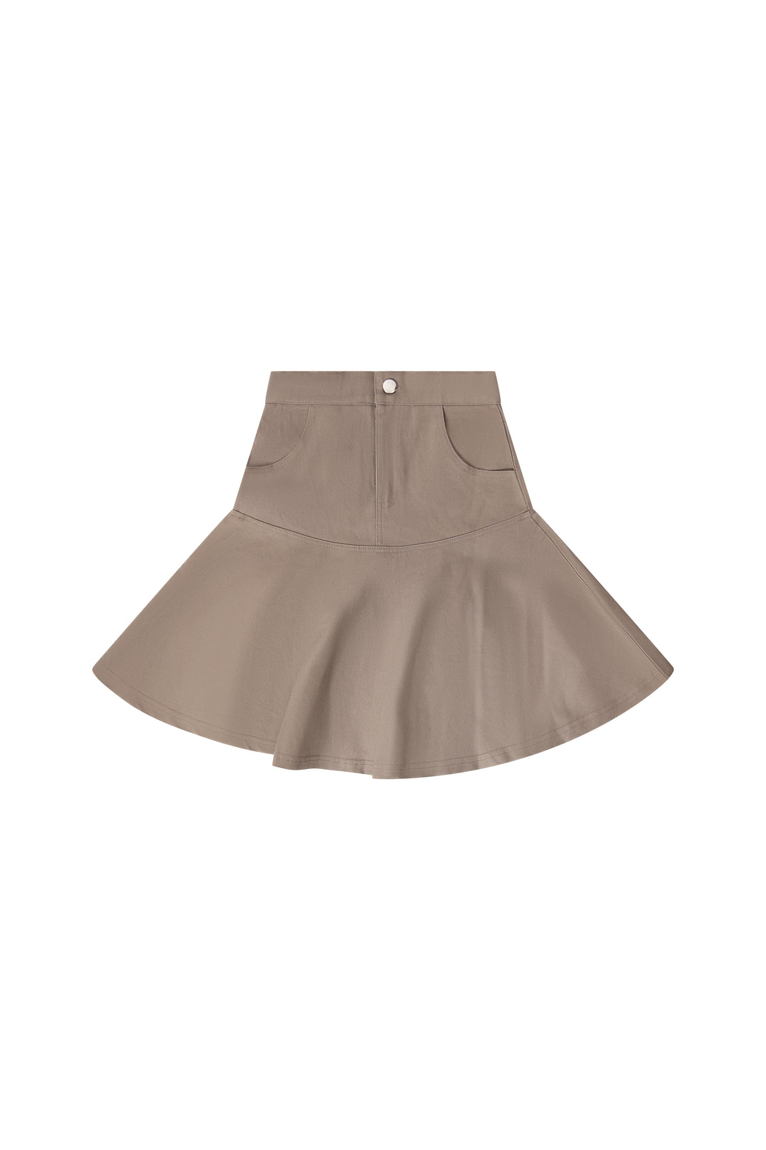 M912 Herringbone Taupe Skirt