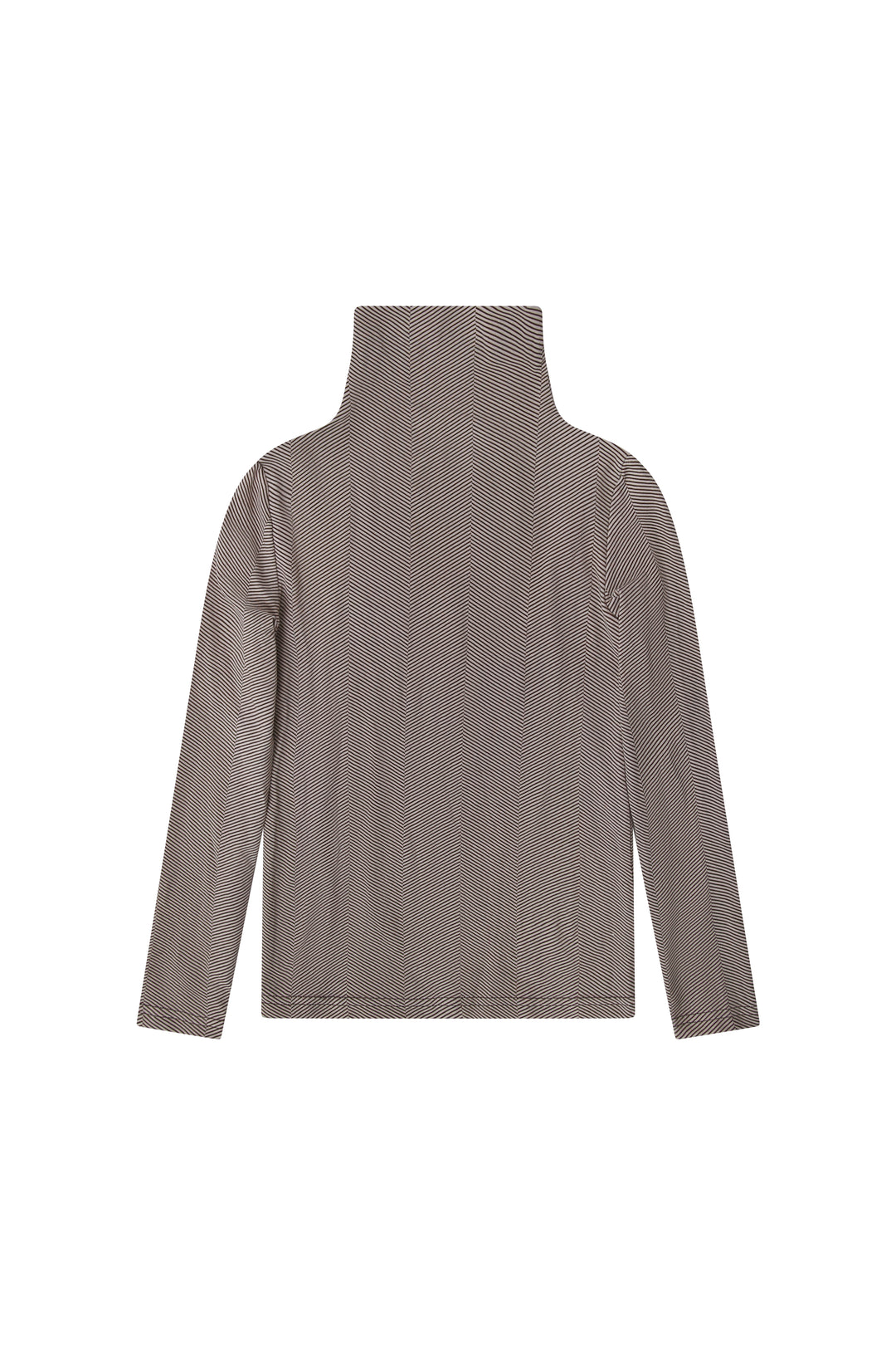 M913 Herringbone Mock Neck