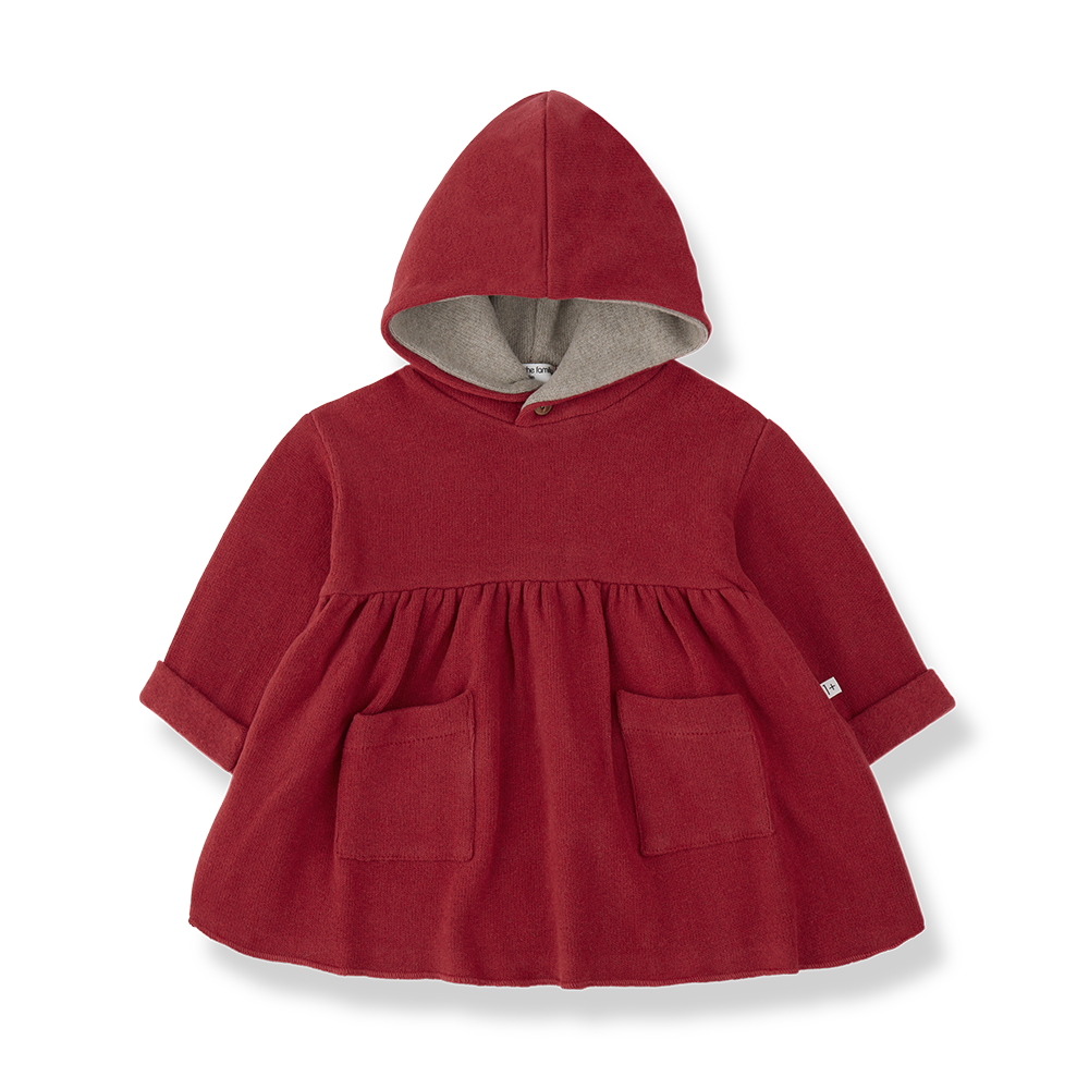 MANITOBA HOODED DRESS - FIAMMA