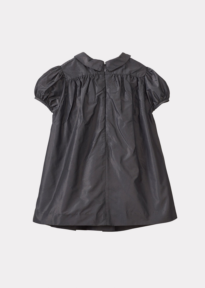 MARS DRESS-TAFFETA DARK GREY