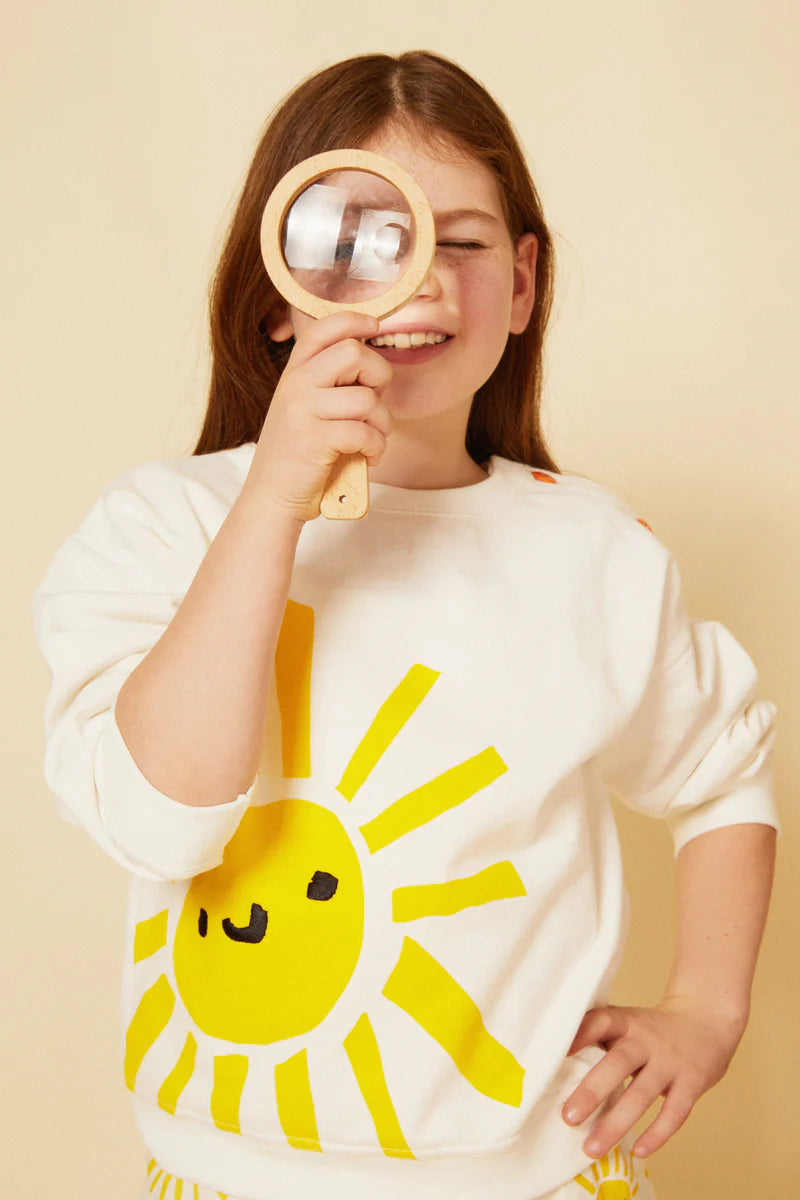 SUN SWEATSHIRT-Natural/Yellow-Natural/Yellow