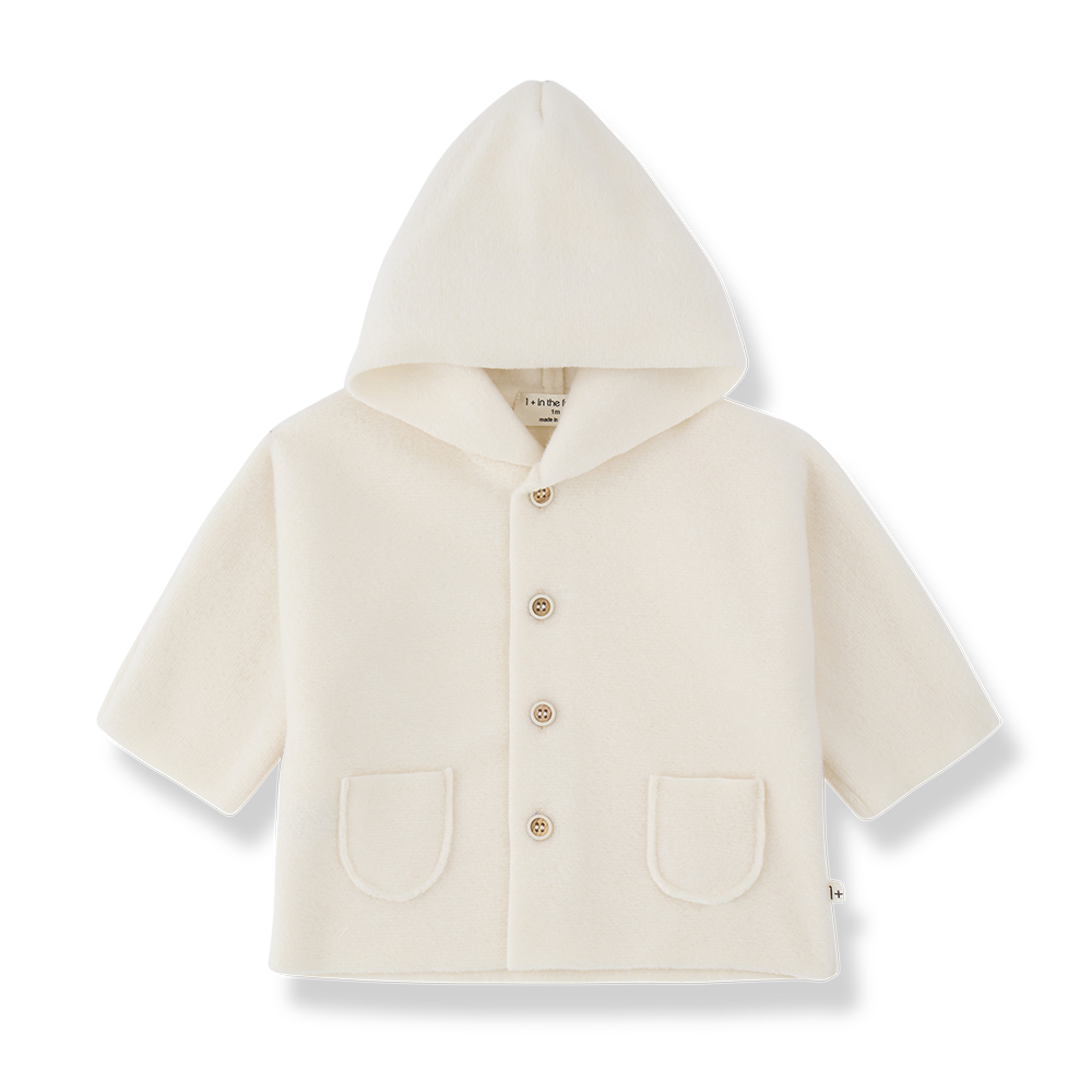 MENTON HOODED JACKET - ECRU