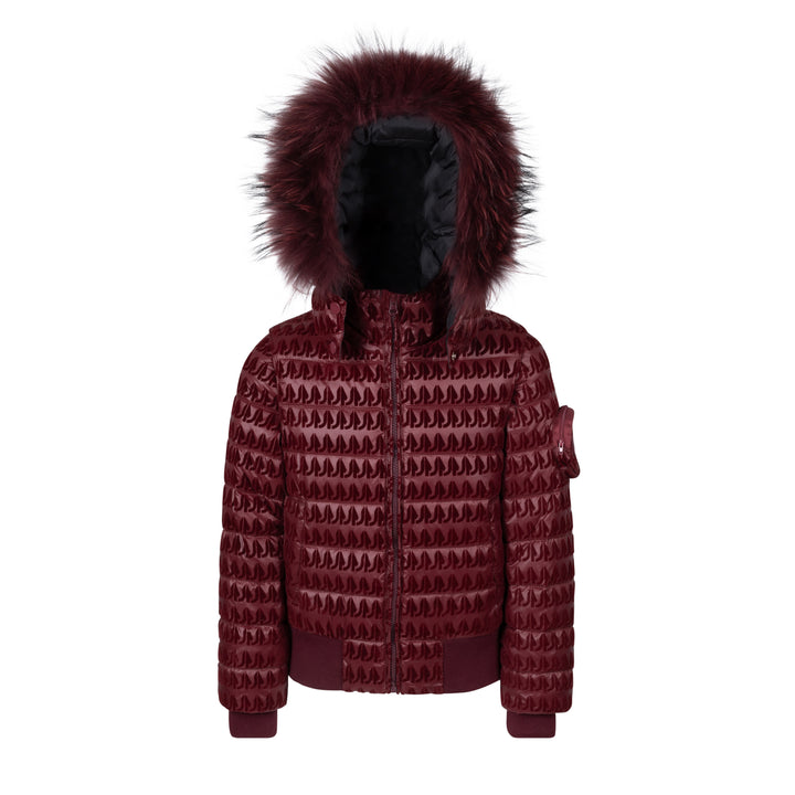 MJ210A-Kids MJ Velvet Signature Collection -Burgundy