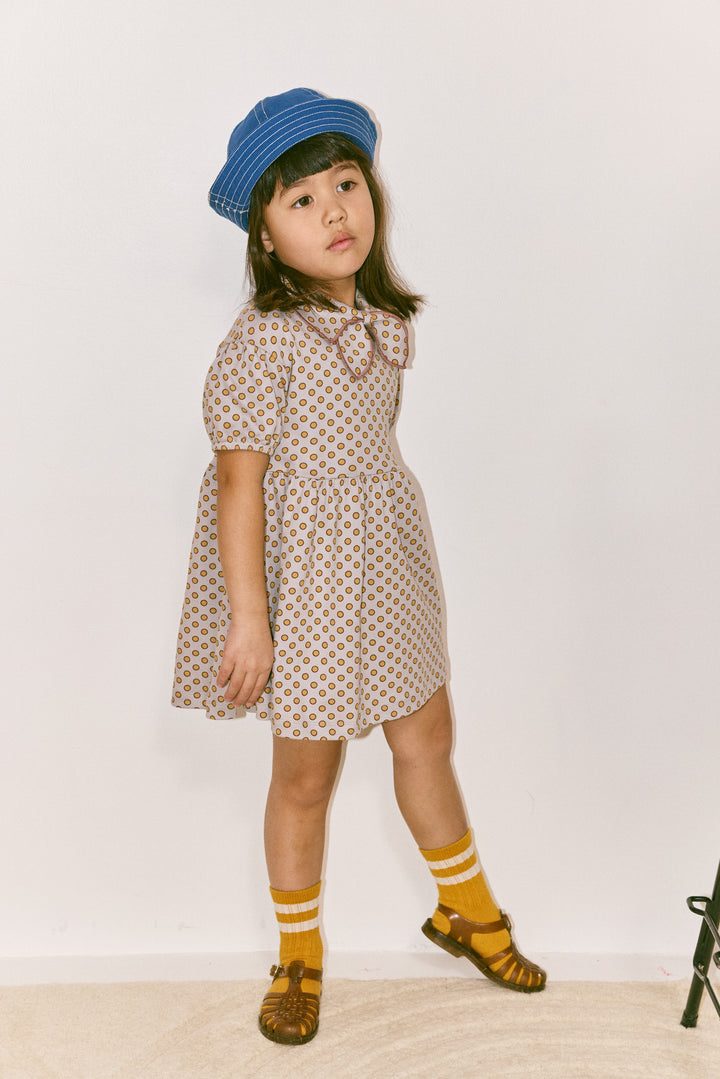 JUNIOR SCOUT DRESS-MIST BEN-DAY DOTS