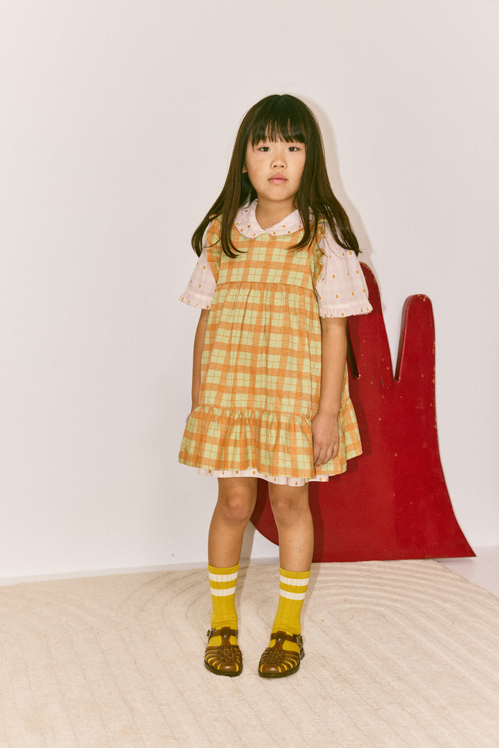 RUFFLE SLEEVE DRESS-TIGRIS PIAZZA