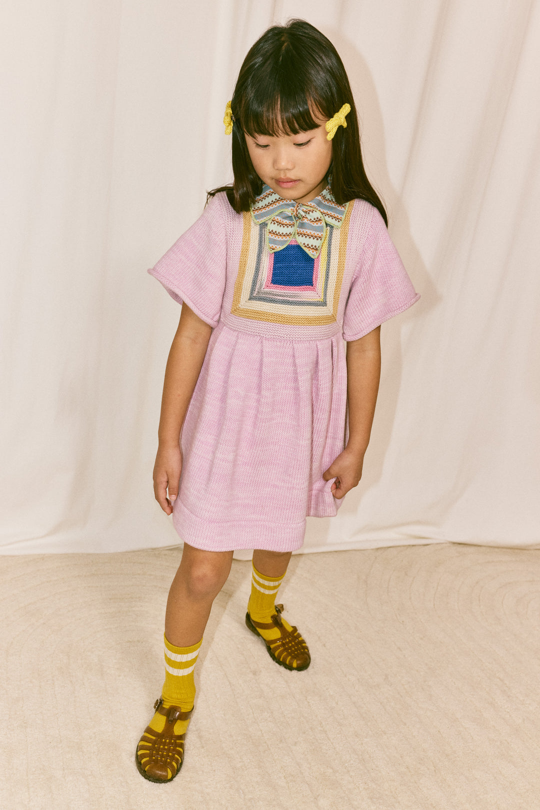 LOG CABIN DRESS-AURA