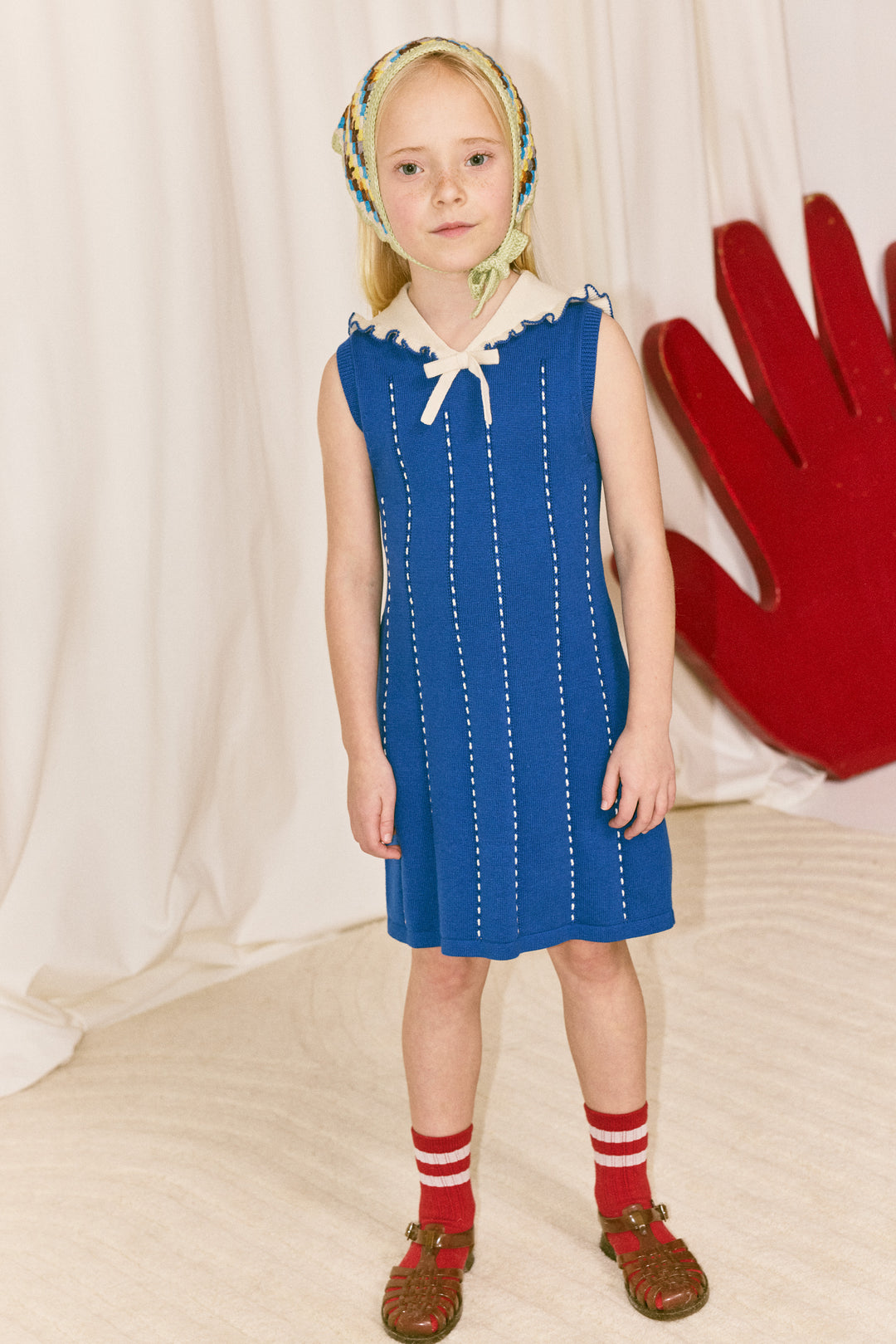 LUCILLE DRESS-BLUE RIBBON