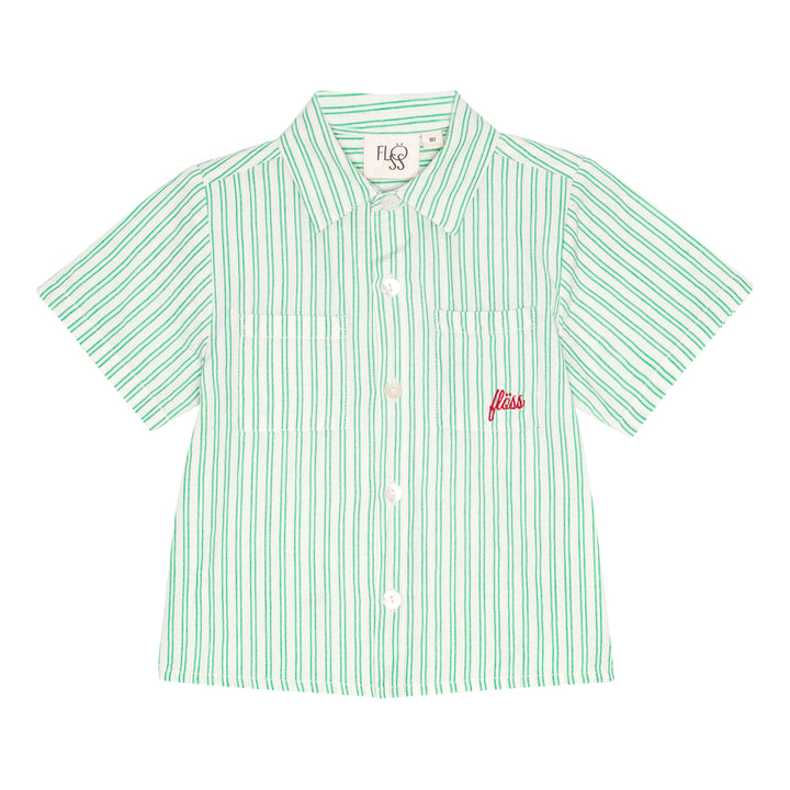 F10486/87-JAMES SS SHIRT/SHORTS SET-Green/Cloud