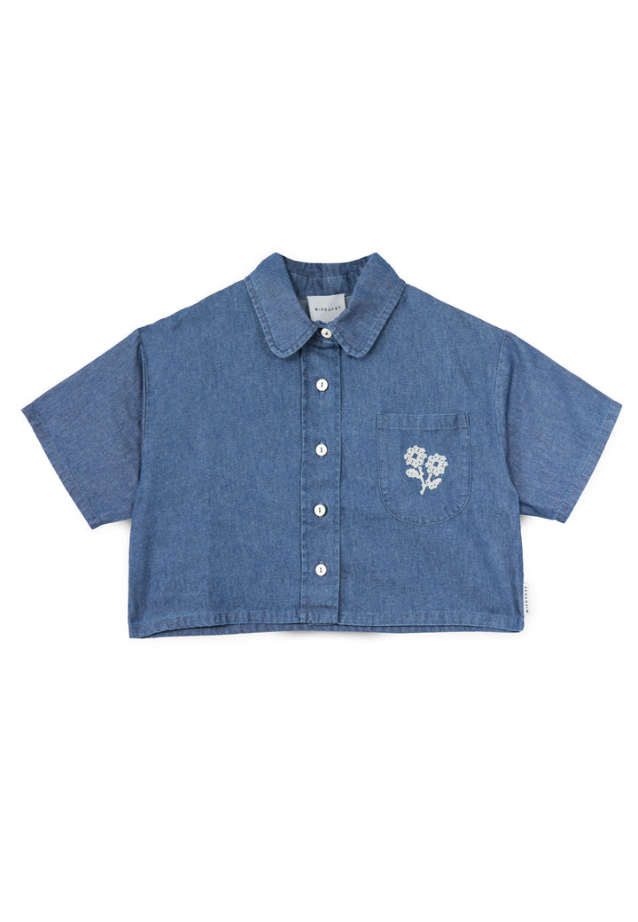 AMELIE DENIM SHIRT - DENIM BLUE