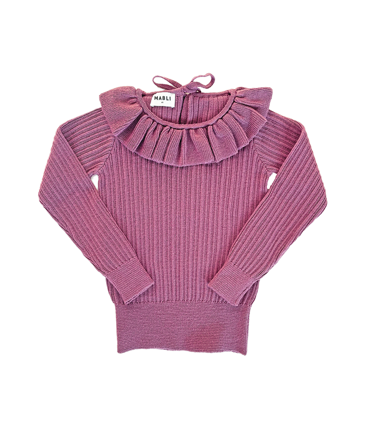 MAB860 - CASSIE SKINNY RIB - DN WOOL DAMSON/A