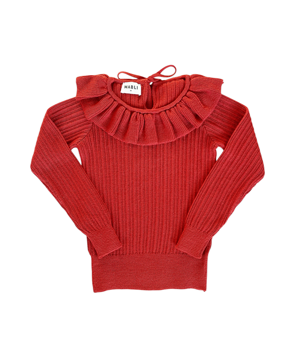 MAB860 - CASSIE SKINNY RIB - RB WOOL RUBY/C