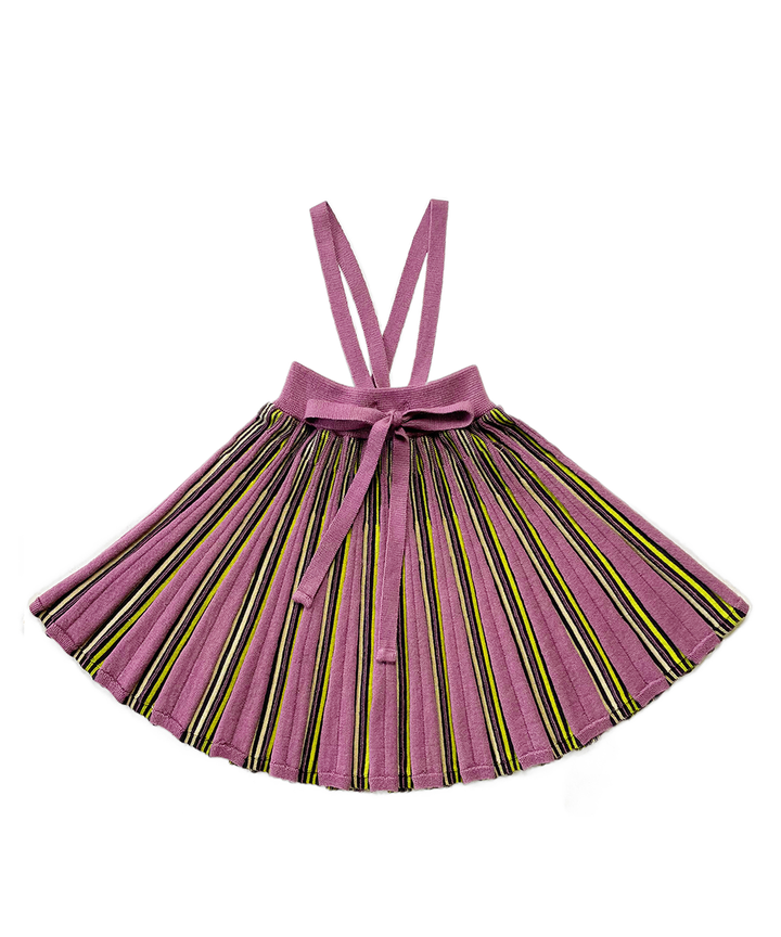 MAB862 - GWENNAN SKIRT - DMS WOOL DAMSON STRIPE/B