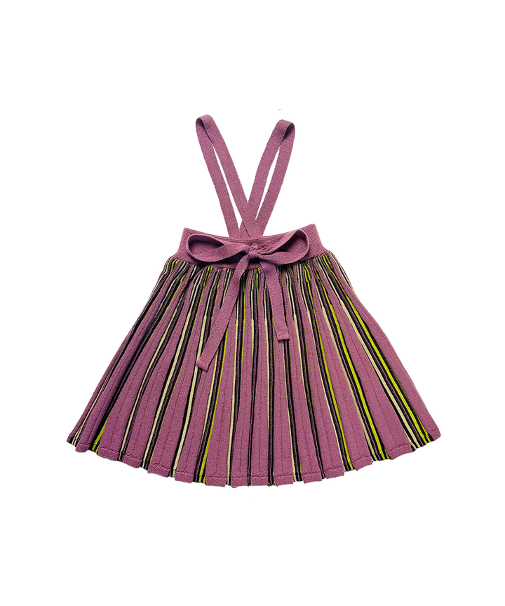 MAB862 - GWENNAN SKIRT - DMS WOOL DAMSON STRIPE/A