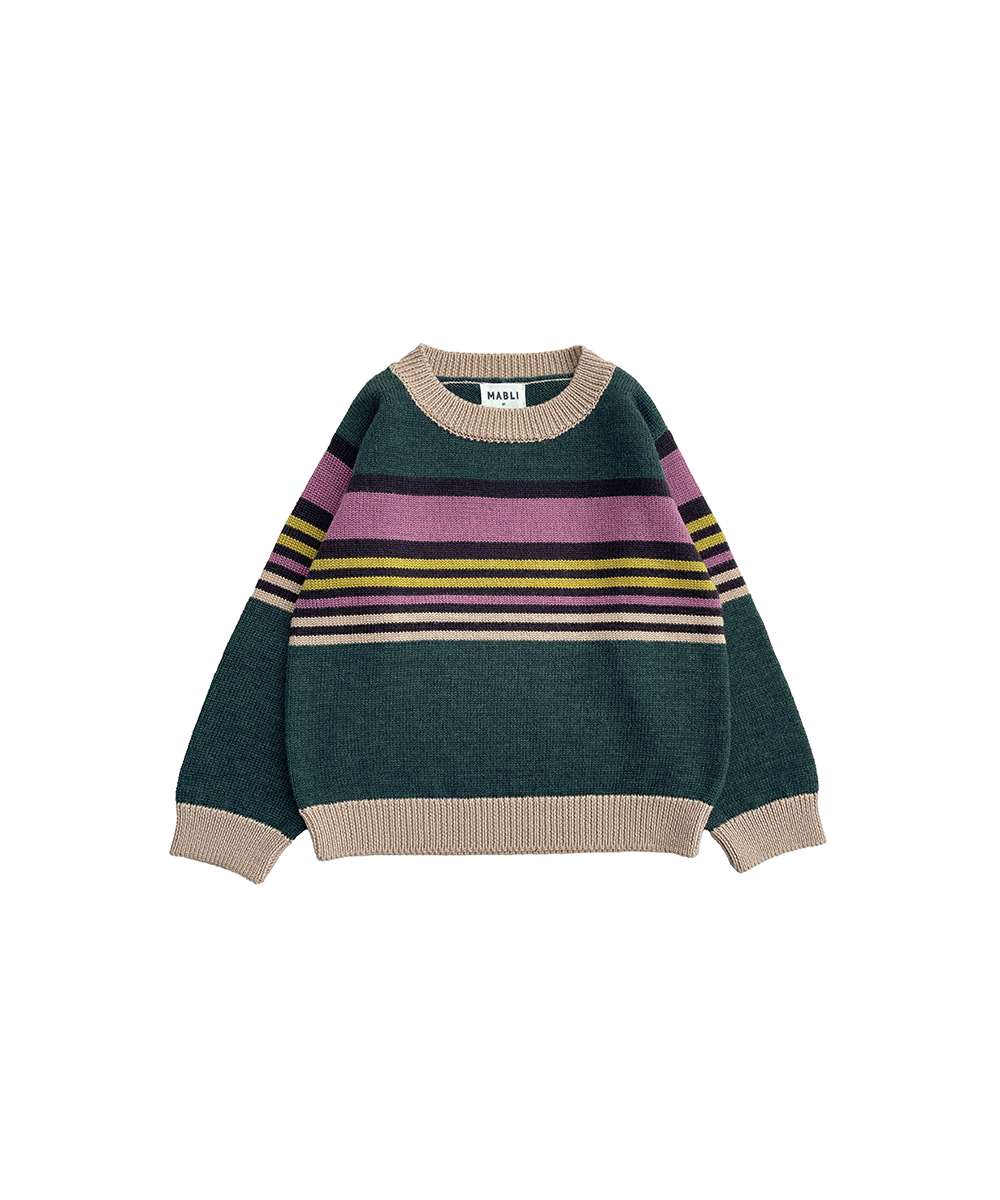 MAB863B - SGIO PULLOVER - PM WOOL PINE MELANGE/A