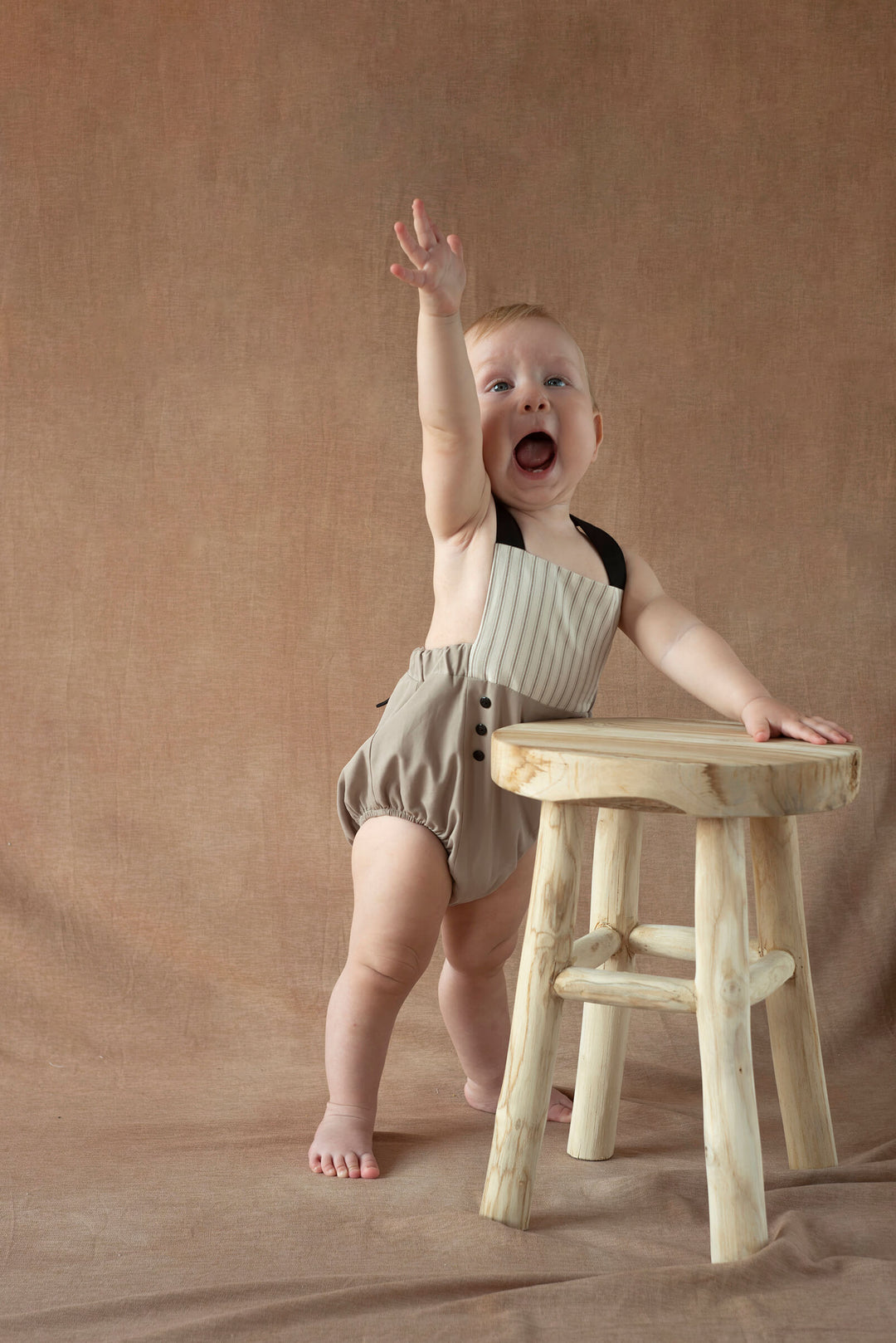 MOD.7.2 TAUPE DUNGAREES WITH STRAPS