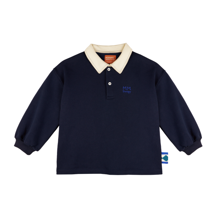 MMT FRANZ MIDNIGHT BLUE FRANZ POLO SWEATSHIRT STRAIGHT FIT