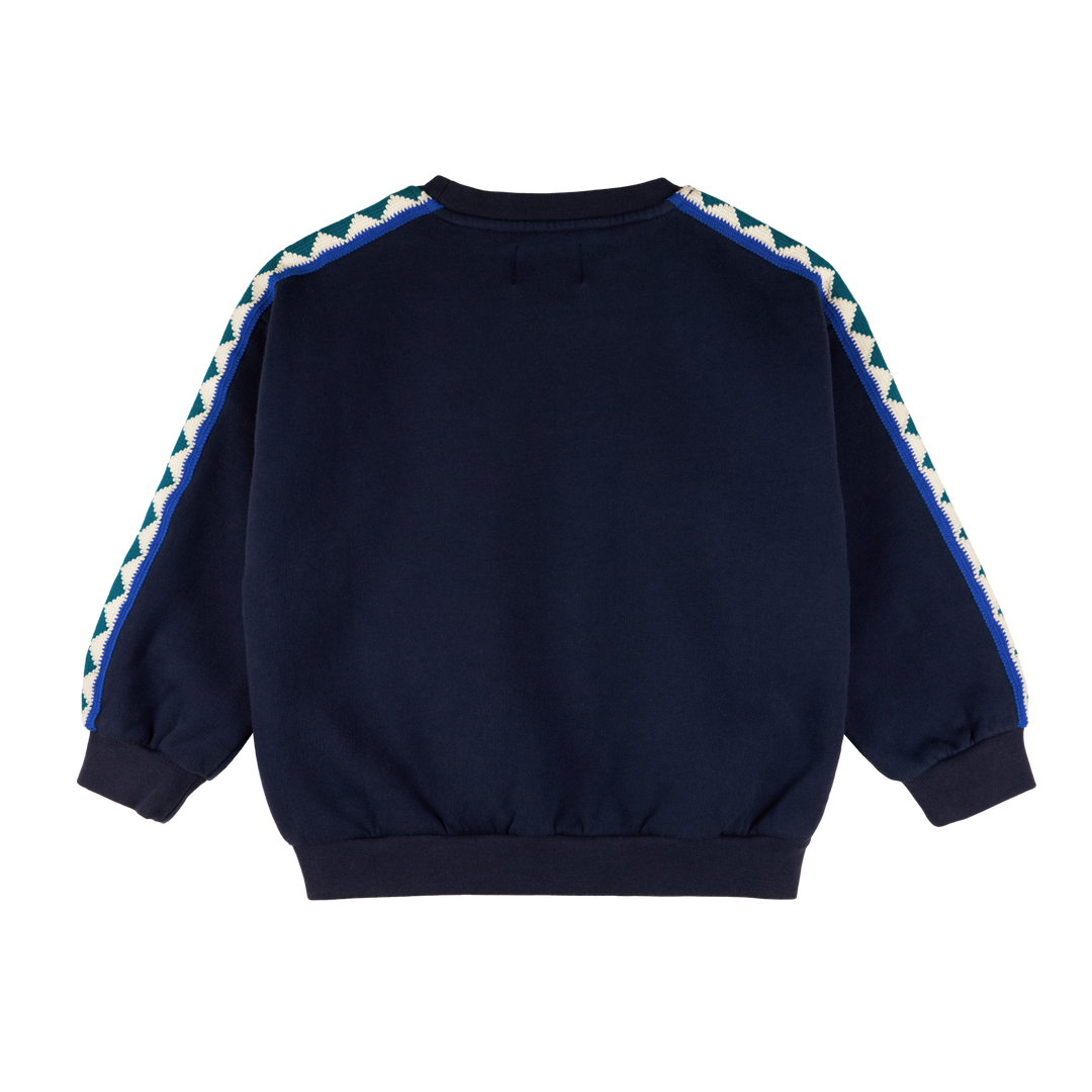 MMT NICO MIDNIGHT BLUE NICO SWEATSHIRT OCERSIZE BALLOON FIT