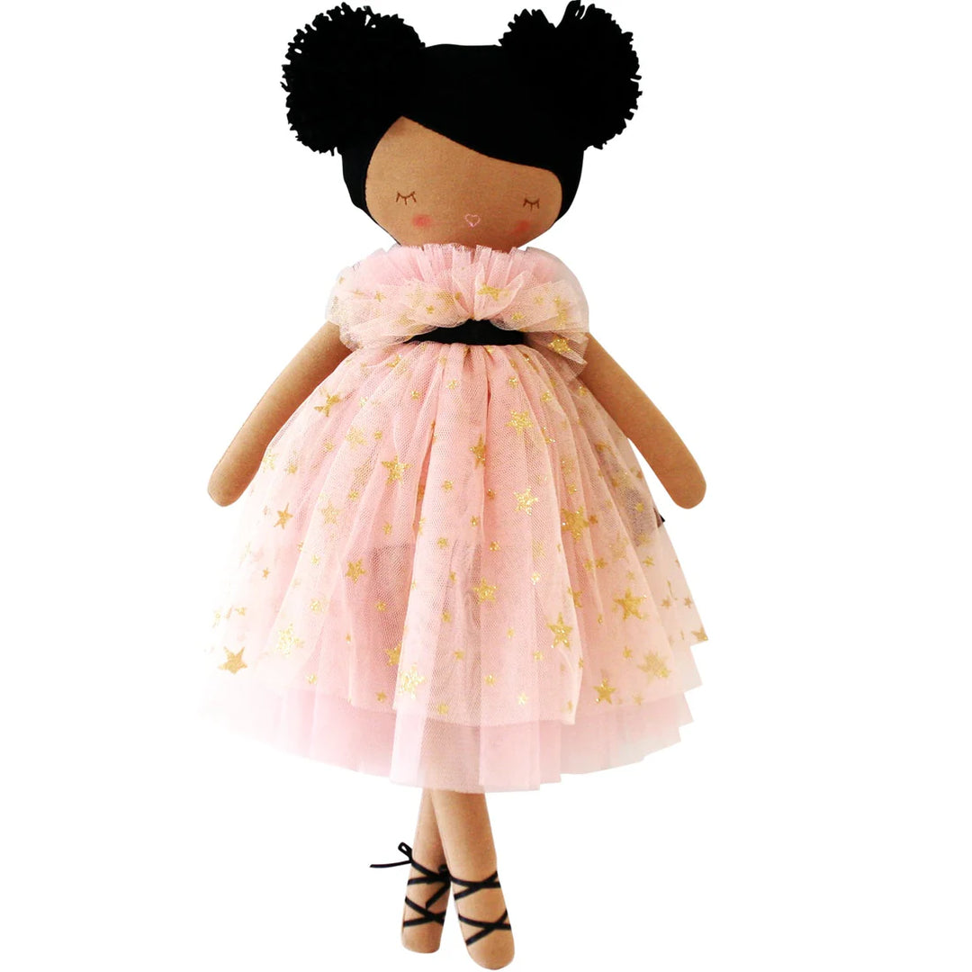 N10760GS-4 - Alimrose Halle Ballerina Doll 48cm (Light Brown & Ebony)