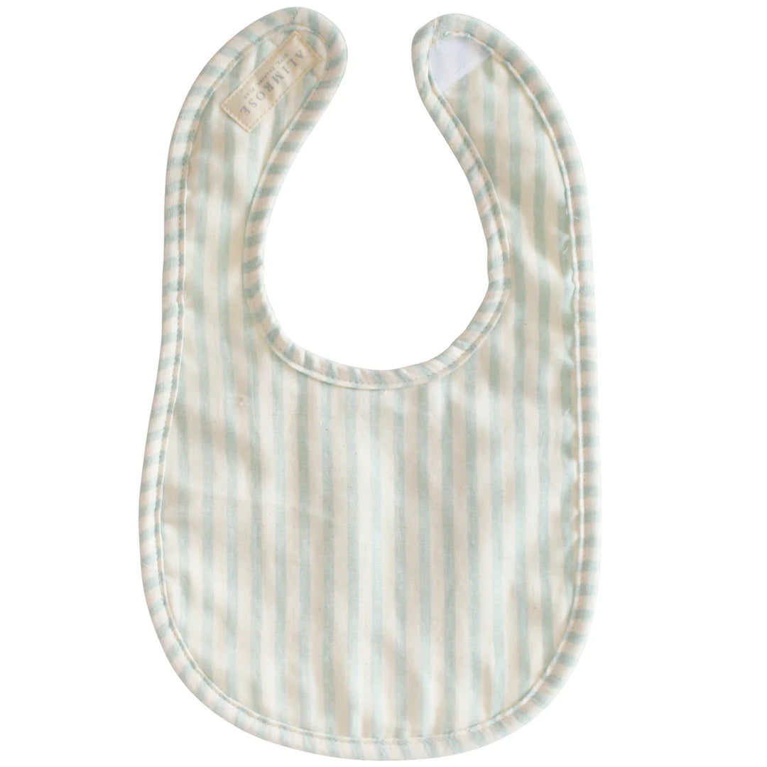 N11519SS - Bib - Sage Stripe