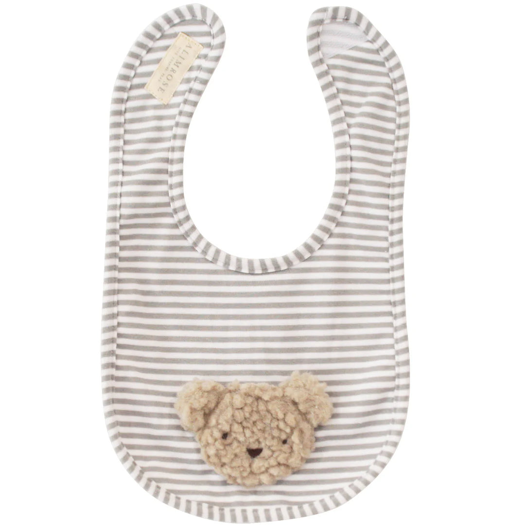 N11582O - Sherpa Bear Bib Oatmeal