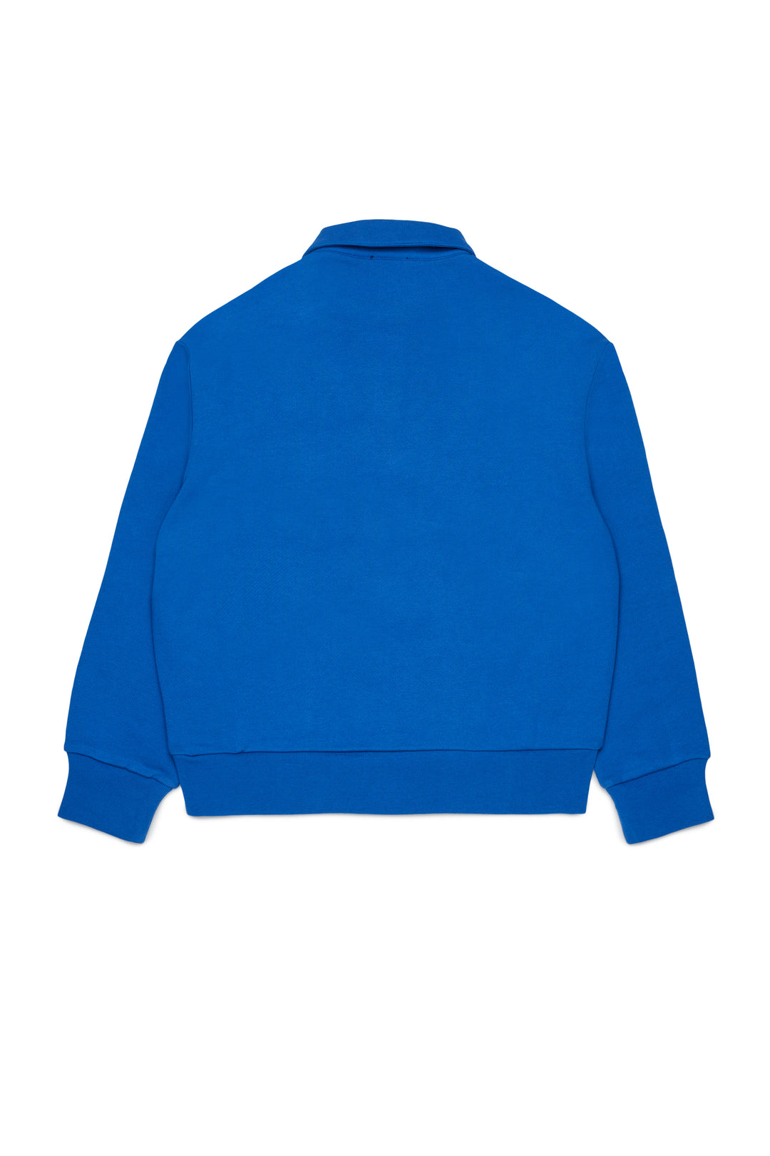 N210E5 N0522 BLUE LS FRENCH TERRY POLO WITH KANGAROO POCKET