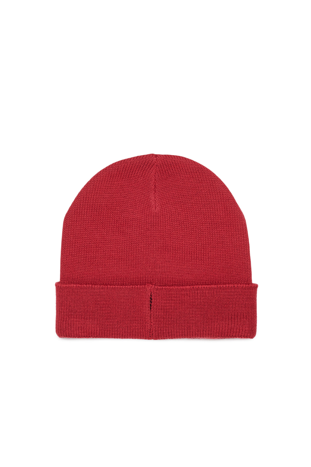 N210GF N0556 CORAL RED KNIT BEANIE WITH LOGO
