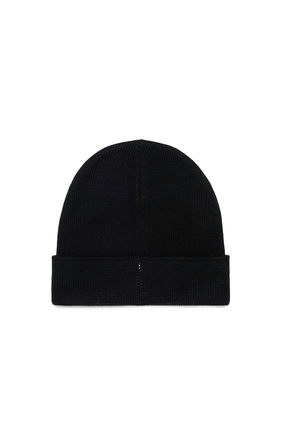 N210GF N0556 BLACK KNIT BEANIE WITH LOGO