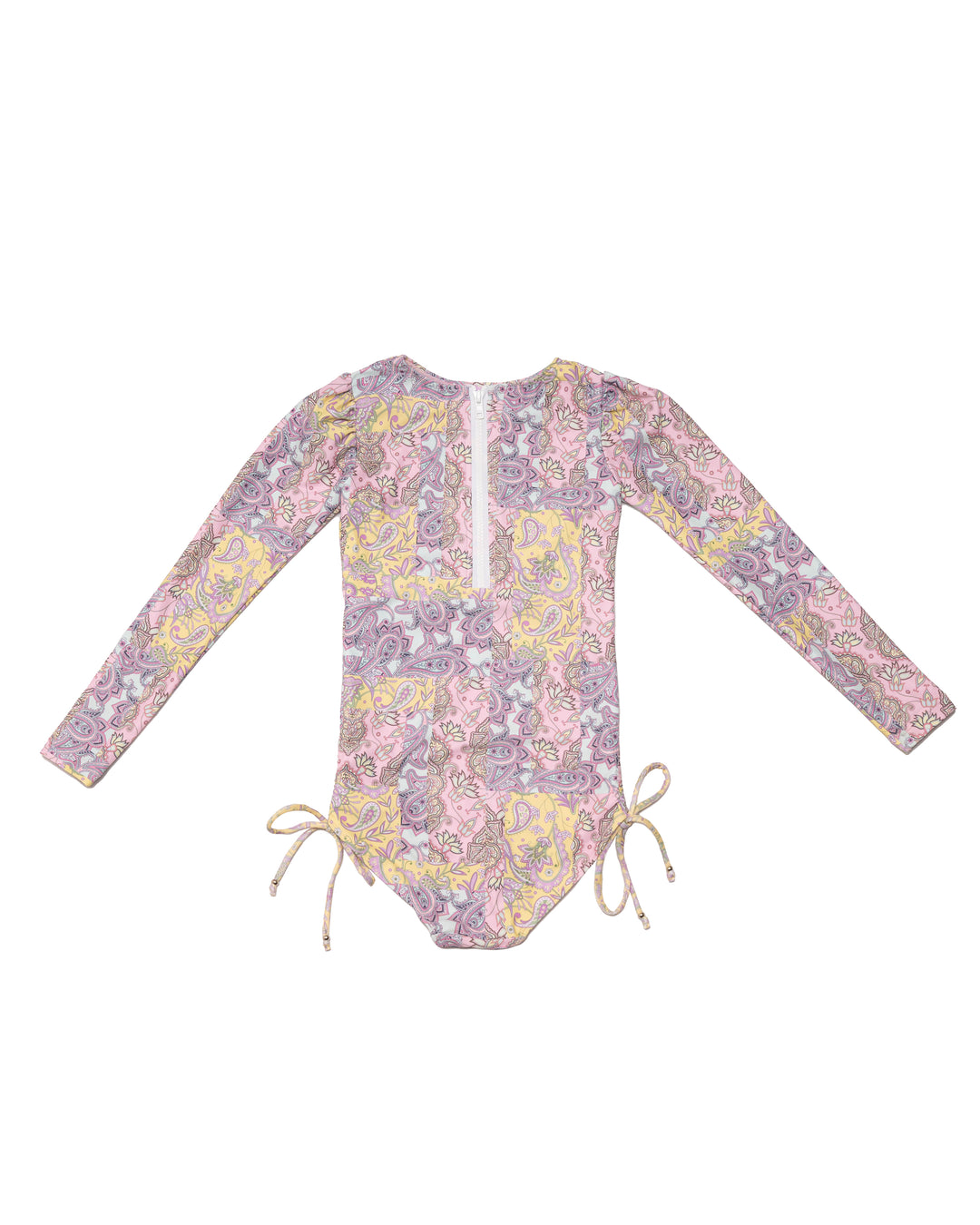 316-SIDE TIES LONG SLEEVE ONE PIECE-DREAM WEAVER