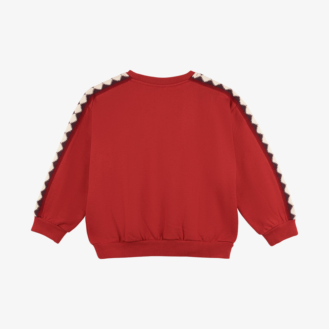 MMT NICO DEEP RED NICO SWEATSHIRT OCERSIZE BALLOON FIT