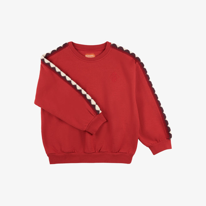 MMT NICO DEEP RED NICO SWEATSHIRT OCERSIZE BALLOON FIT