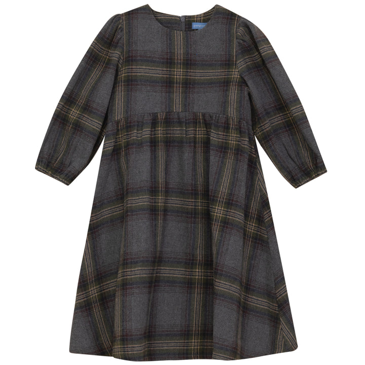 P6222-PLAID DRESS-GREY