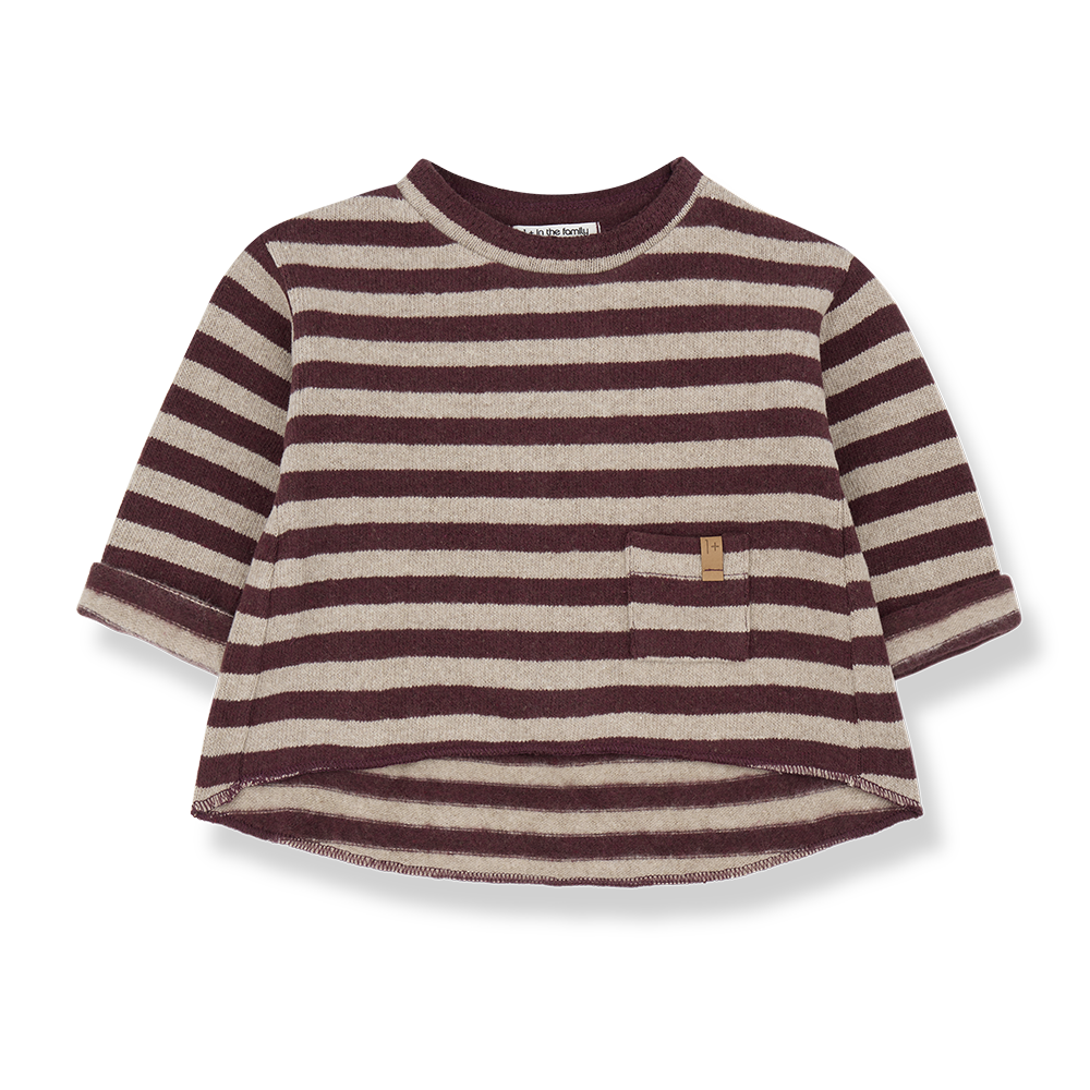PETRA-girly sweater-melanzana