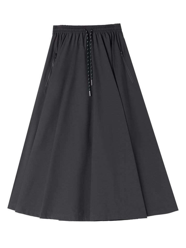 L416 Mila Midi Skirt Grey