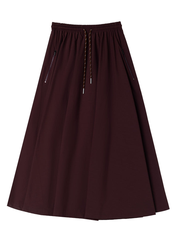 L416 Mila Midi Skirt Merlot