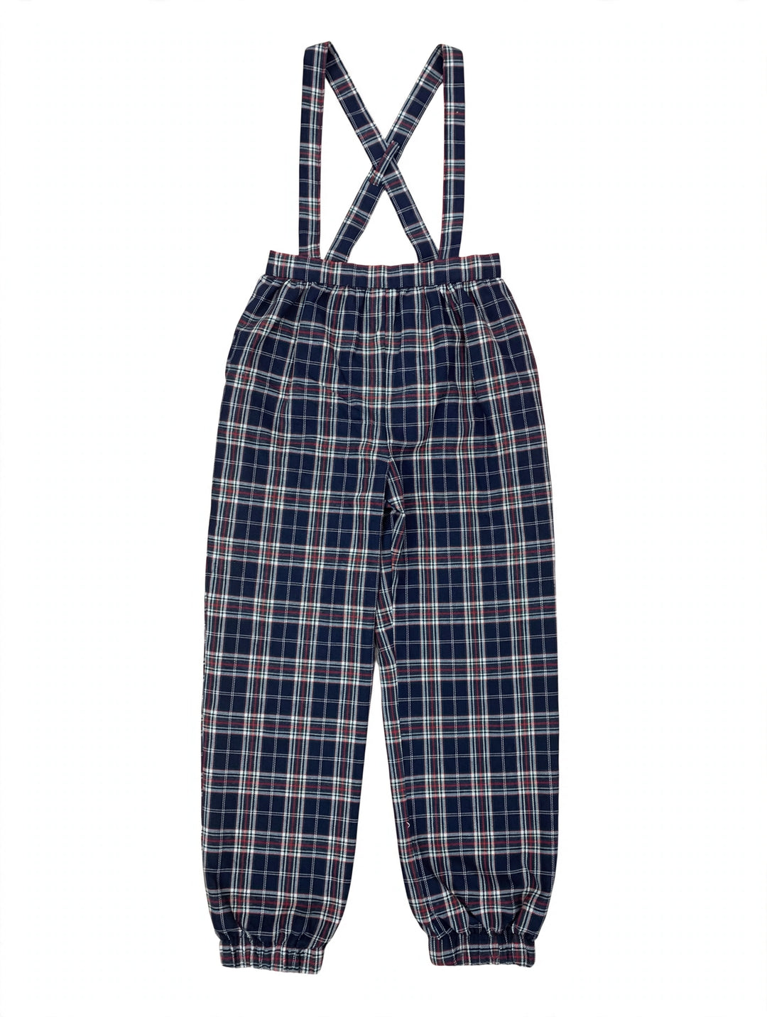 37262 JACQUES BOY ROMPER - NAVY BLUE AND RED BURGUNDY