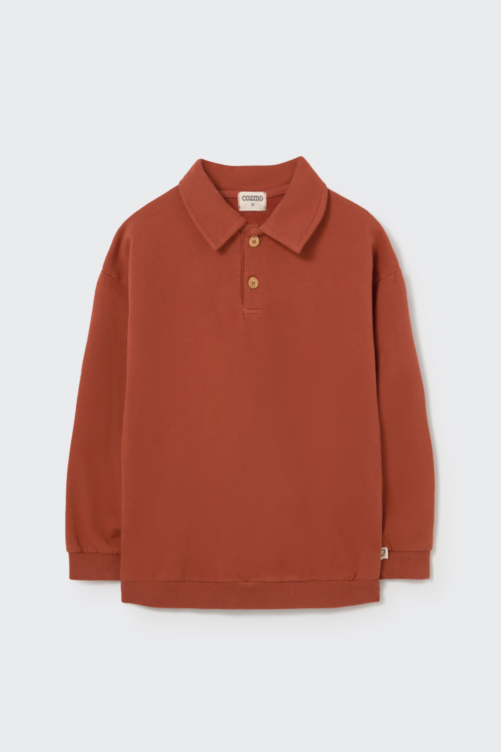 PIEROK234W6 ELASTIC FLEECE SWEATSHIRT - GINGER